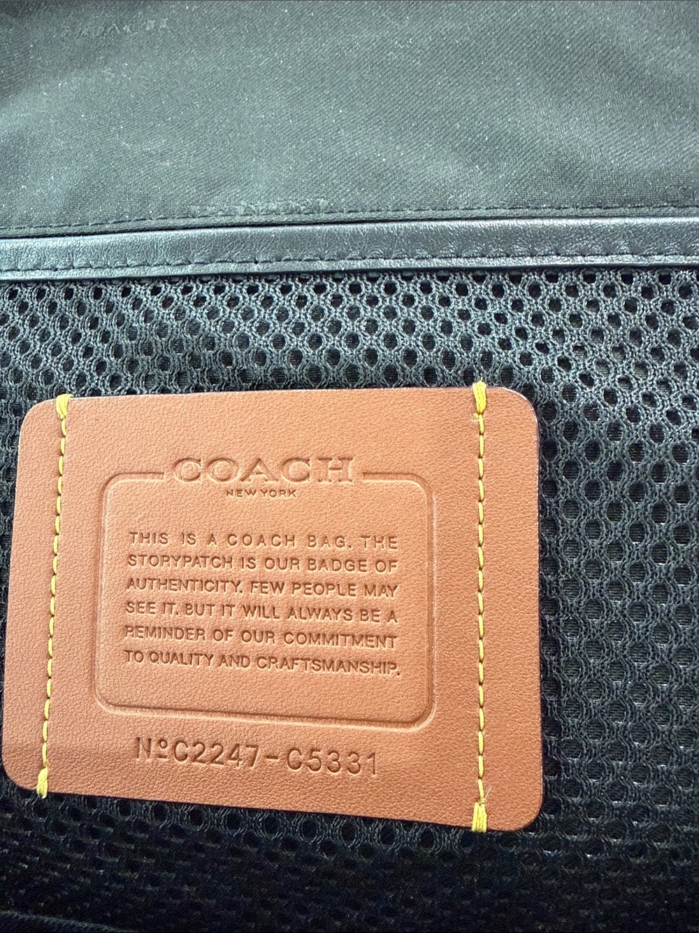 Coach Black Pebbled Leather Crossbody Sling Bag - Picture 3 of 6